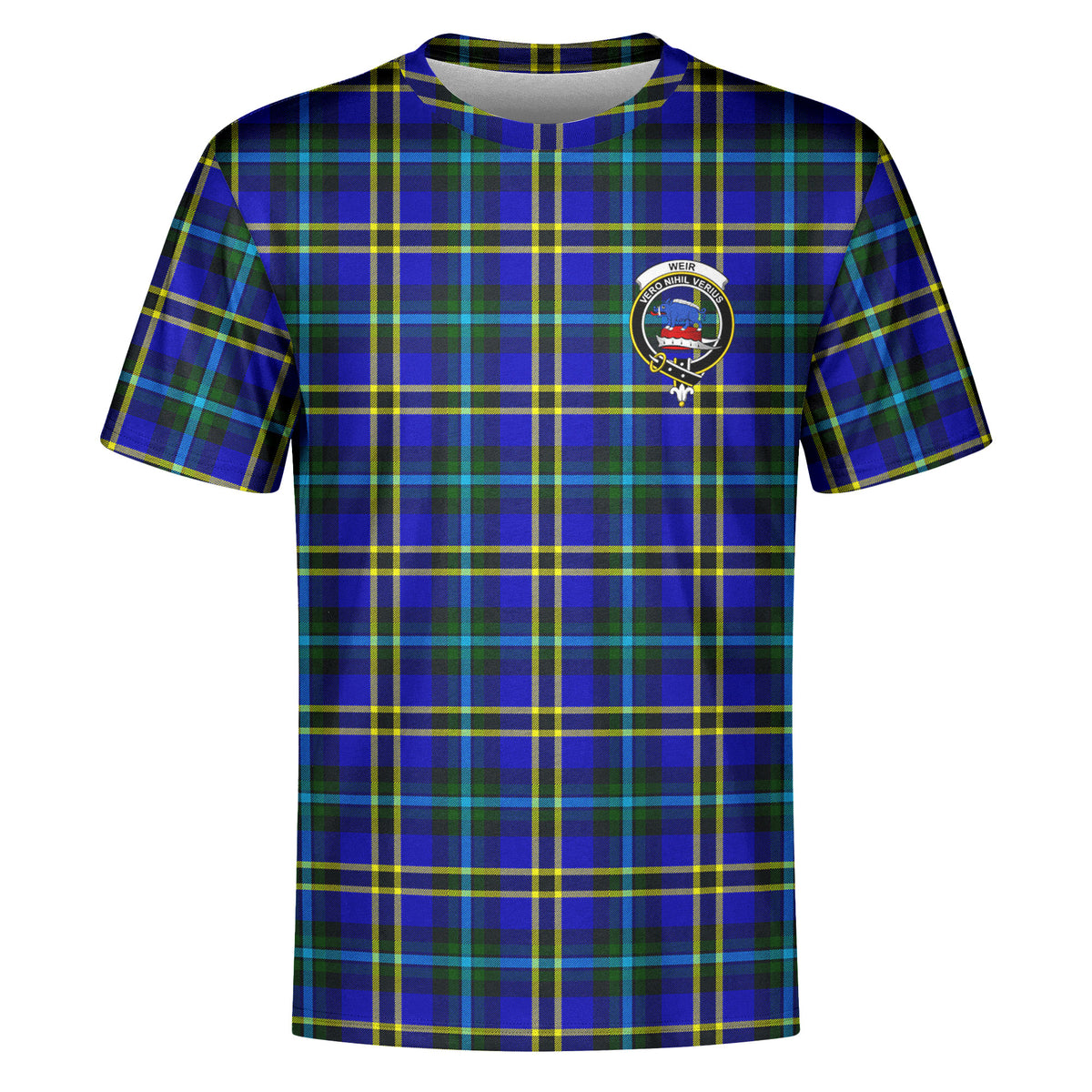 Weir Modern Tartan Crest T-shirt