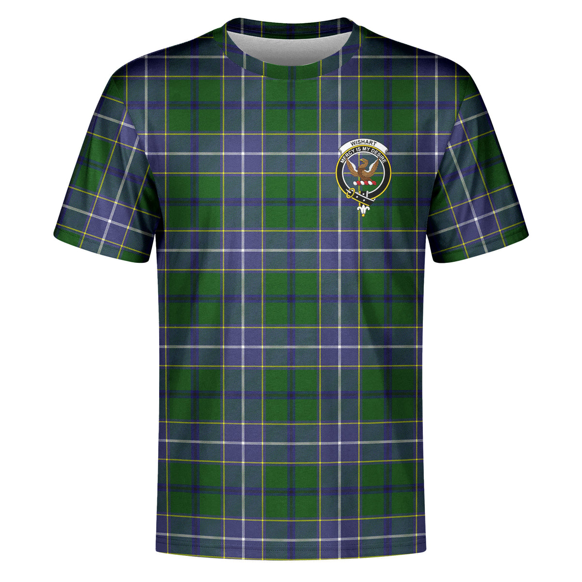 Wishart Hunting Tartan Crest T-shirt