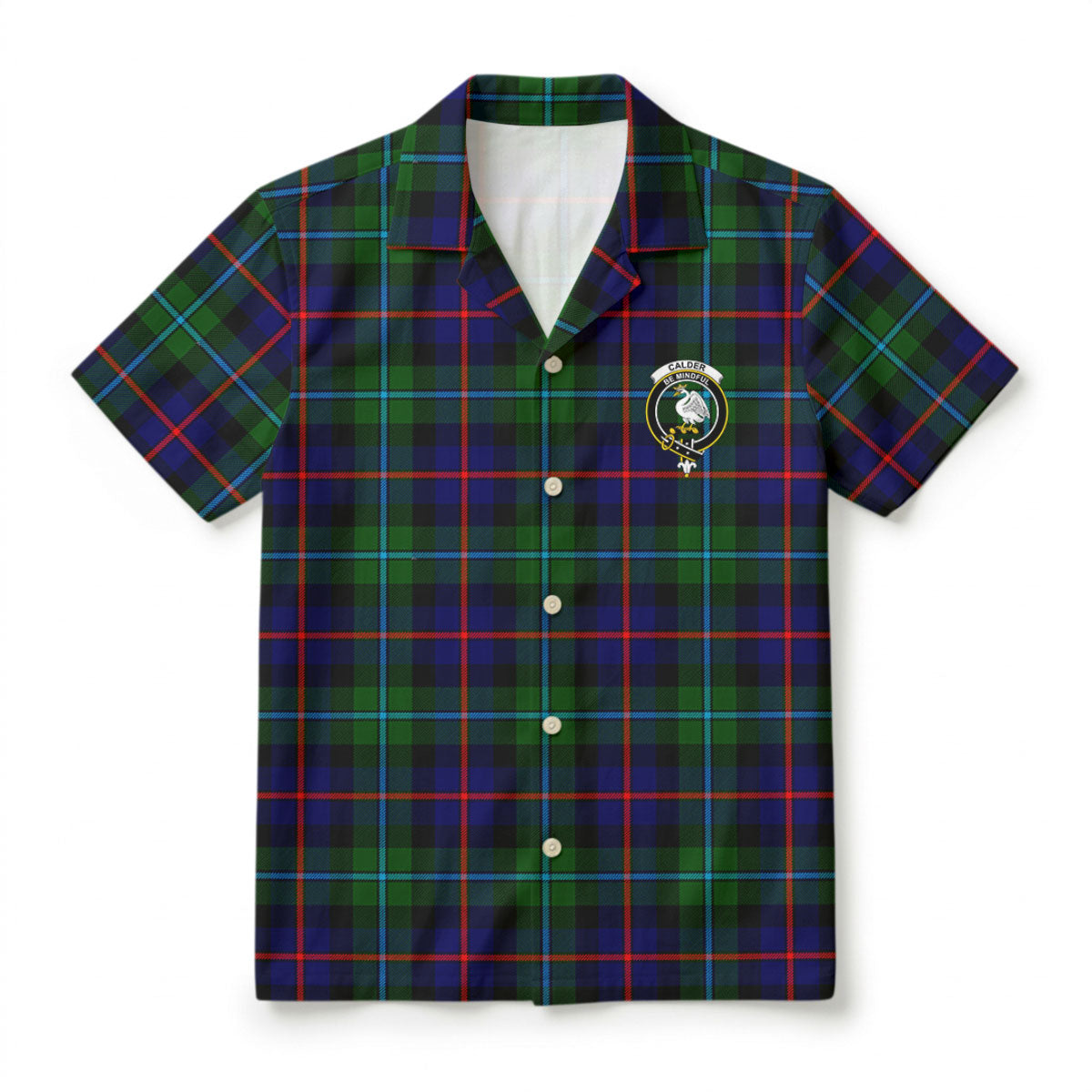 Calder (Calder-Campbell) Tartan Crest Hawaiian Shirt