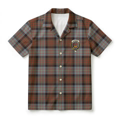 Cameron of Erracht Weathered Tartan Crest Hawaiian Shirt
