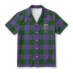 Elphinstone Tartan Crest Hawaiian Shirt