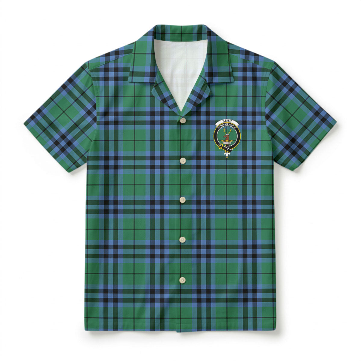 Keith Ancient Tartan Crest Hawaiian Shirt