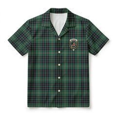 MacAulay Hunting Ancient Tartan Crest Hawaiian Shirt