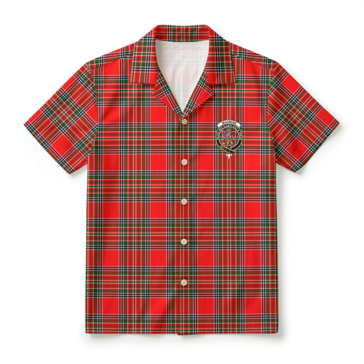 MacBean Tartan Crest Hawaiian Shirt