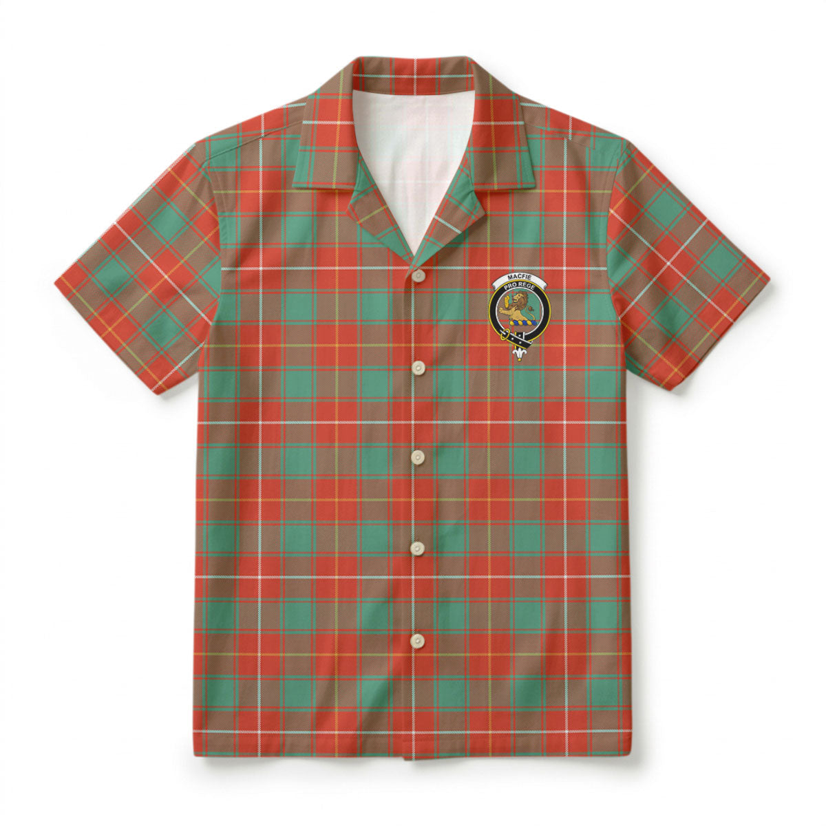 MacFie Ancient Tartan Crest Hawaiian Shirt