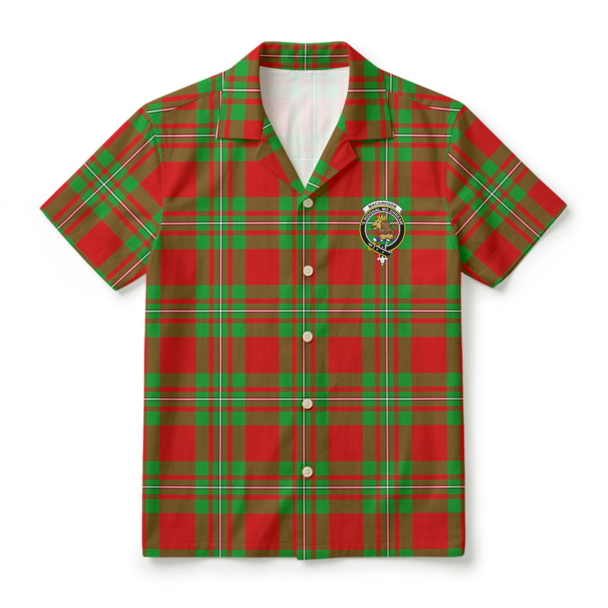 MacGregor Modern Tartan Crest Hawaiian Shirt