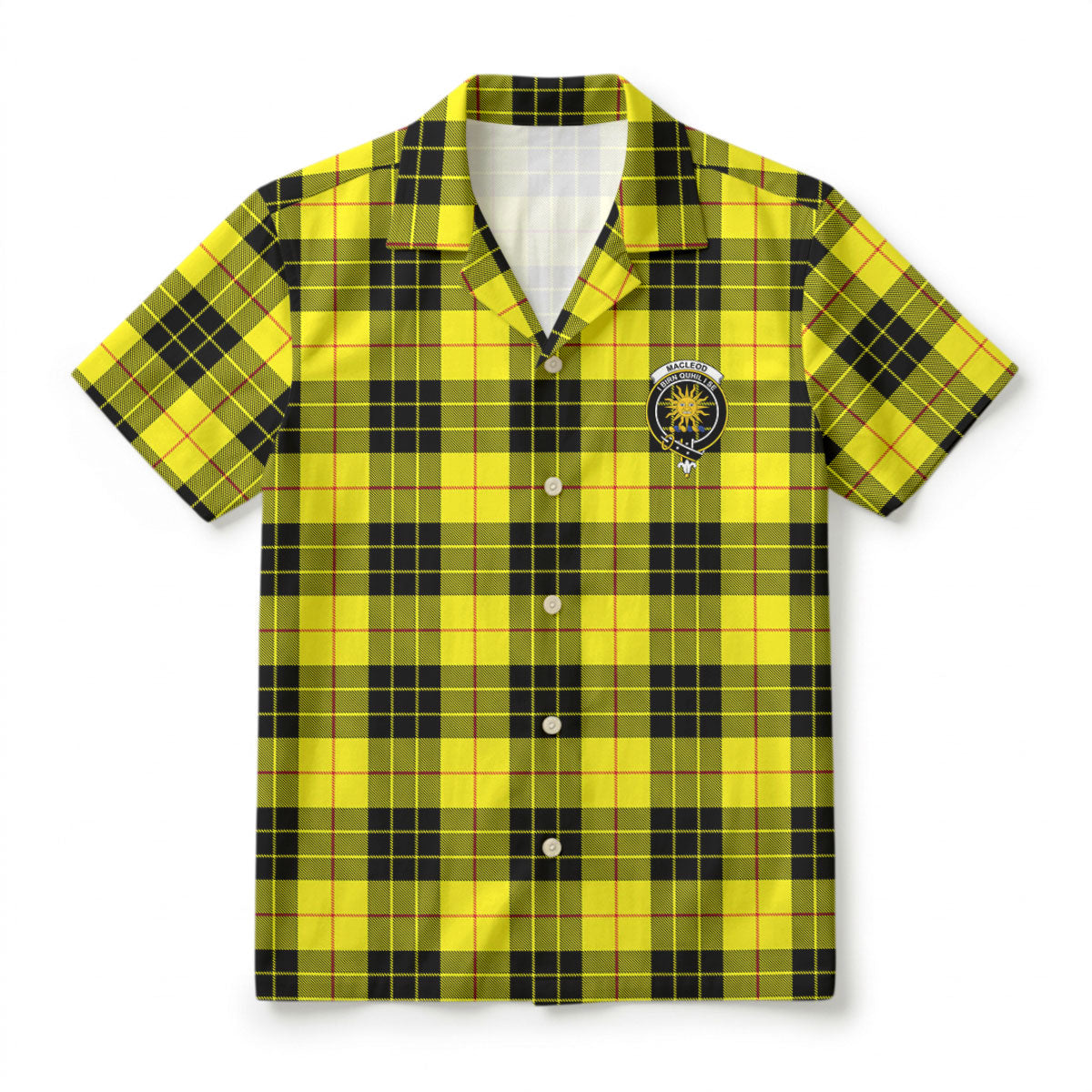 MacLeod of Lewis Modern Tartan Crest Hawaiian Shirt