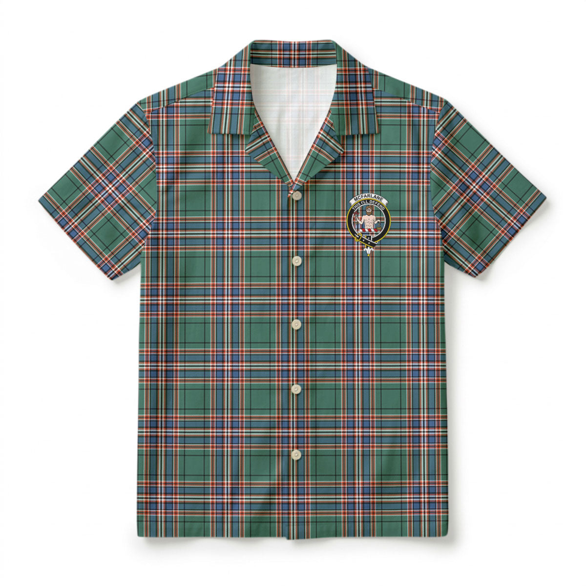 McFarlane Hunting Ancient Tartan Crest Hawaiian Shirt