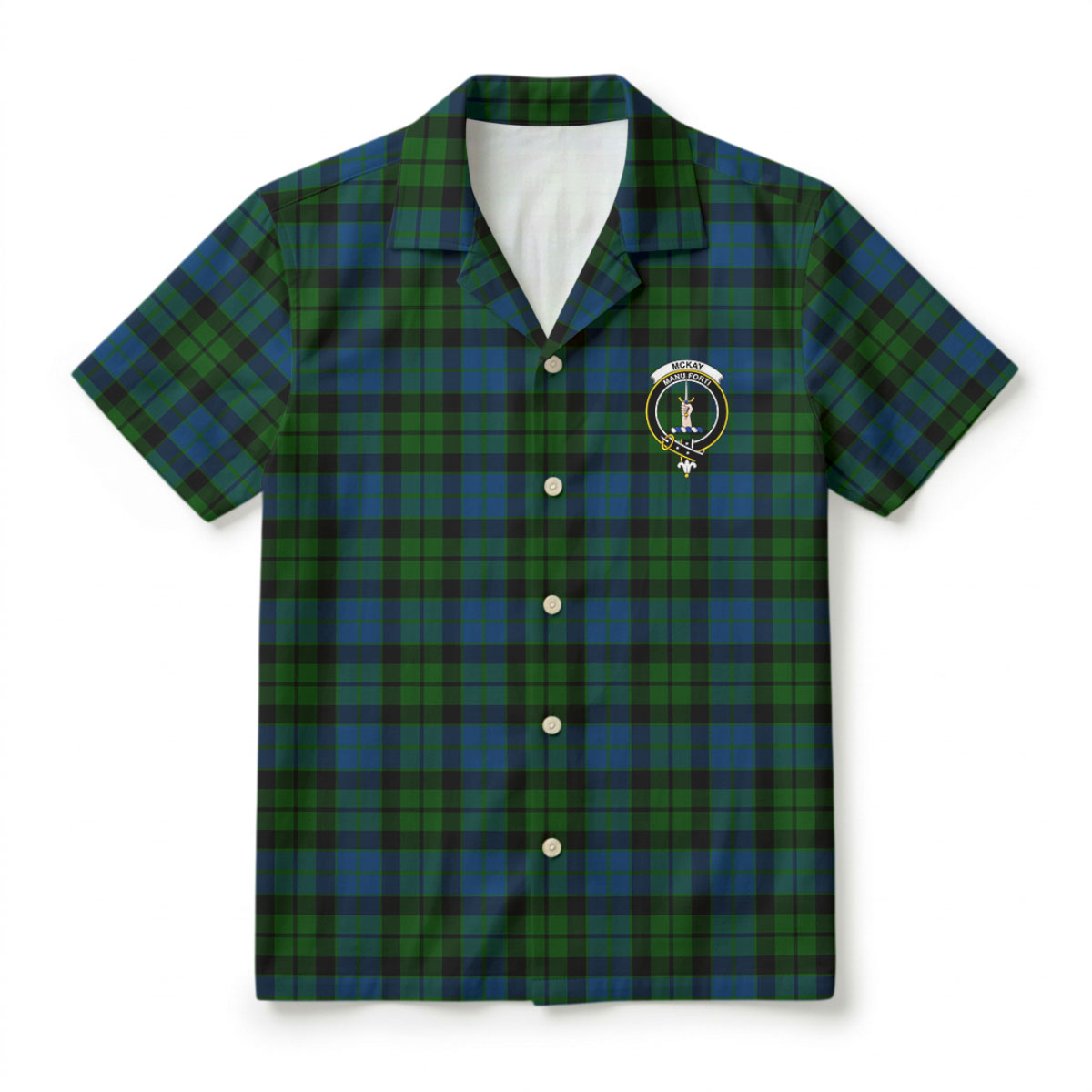 McKay Modern Tartan Crest Hawaiian Shirt