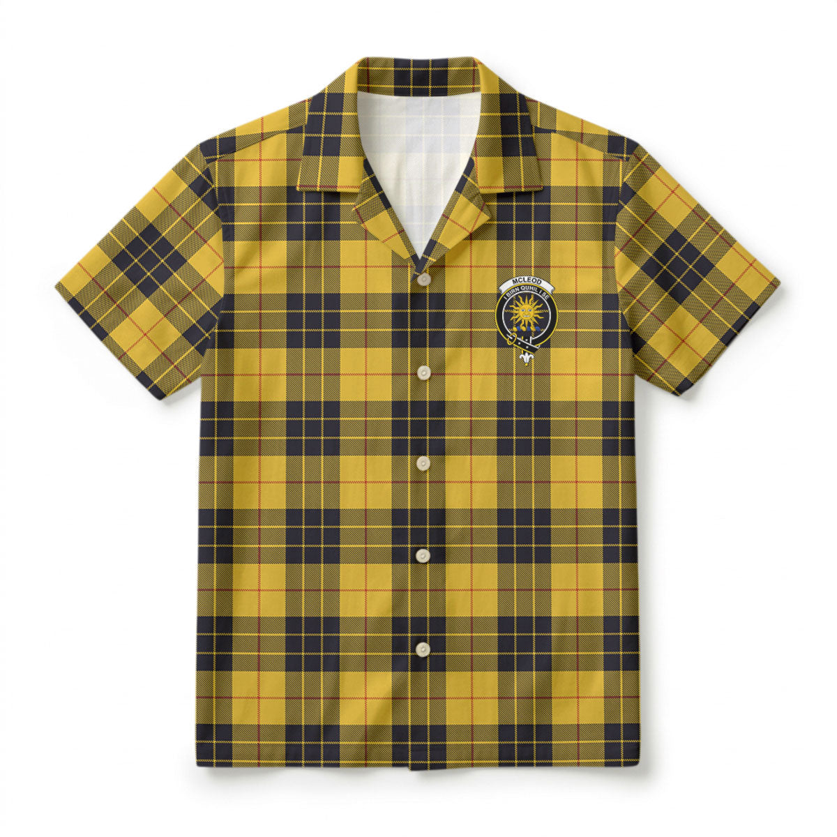McLeod of Lewis Ancient Tartan Crest Hawaiian Shirt
