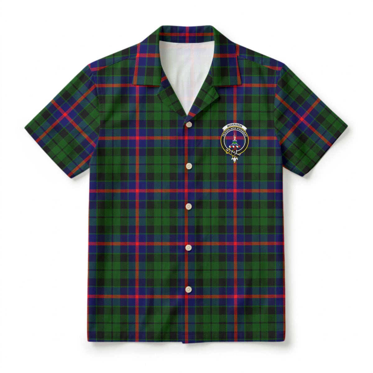 Morrison Modern Tartan Crest Hawaiian Shirt
