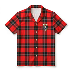Ramsay Modern Tartan Crest Hawaiian Shirt