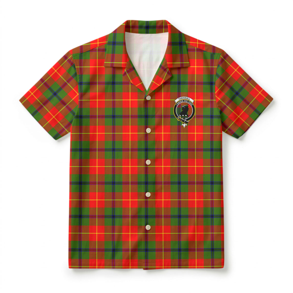 Turnbull Dress Tartan Crest Hawaiian Shirt