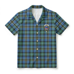 Weir Ancient Tartan Crest Hawaiian Shirt