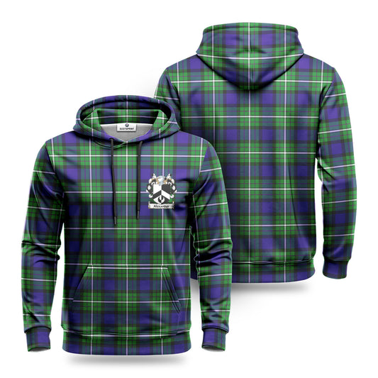 Alexander Tartan Coat of Arms Hoodie 1500