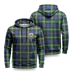 Baillie Modern Tartan Crest Hoodie