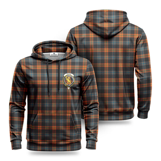 Brown Ancient Tartan Crest Hoodie 1500