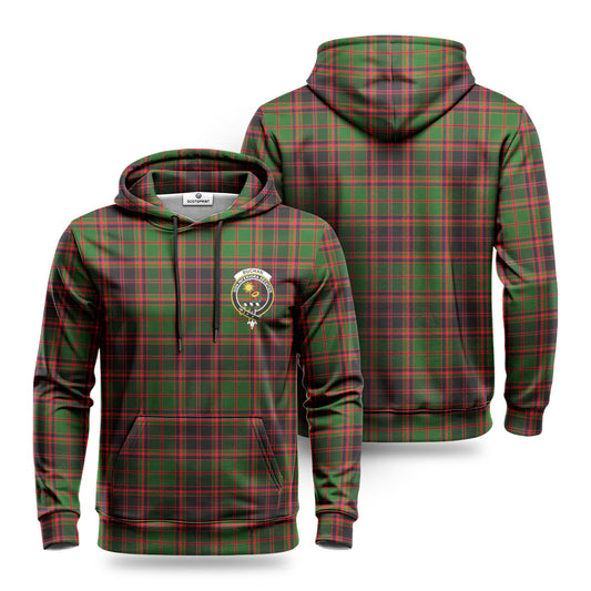 Buchan Modern Tartan Crest Hoodie 1500