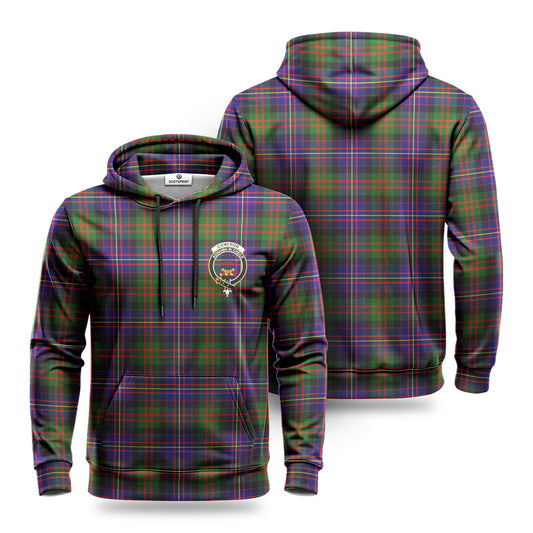 Cameron of Erracht Modern Tartan Crest Hoodie 1500