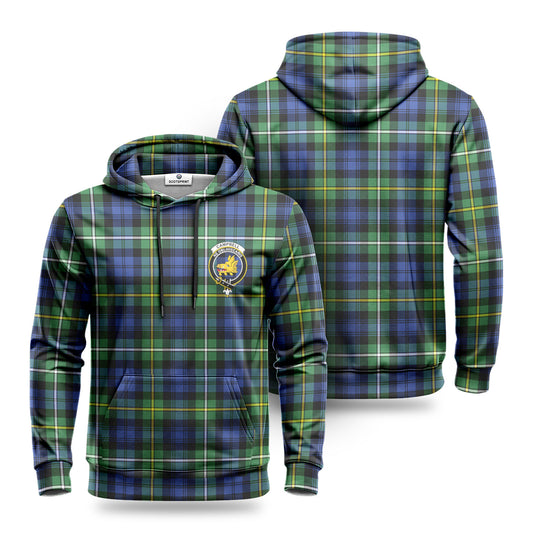 Campbell Argyll Ancient Tartan Crest Hoodie 1500