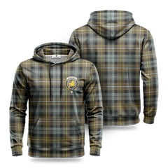 Campbell Argyll Weathered Tartan Crest Hoodie