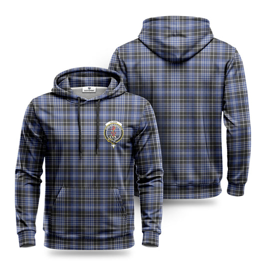 Clark Modern Tartan Crest Hoodie 1500