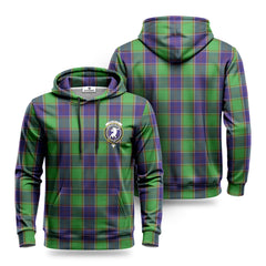 Colville Tartan Crest Hoodie