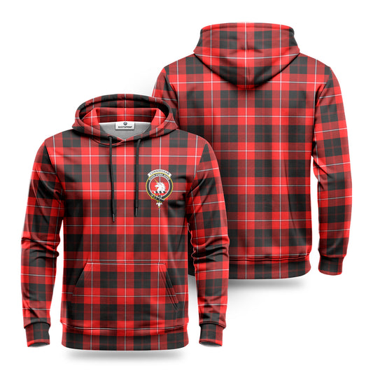 Cunningham Modern Tartan Crest Hoodie 1500