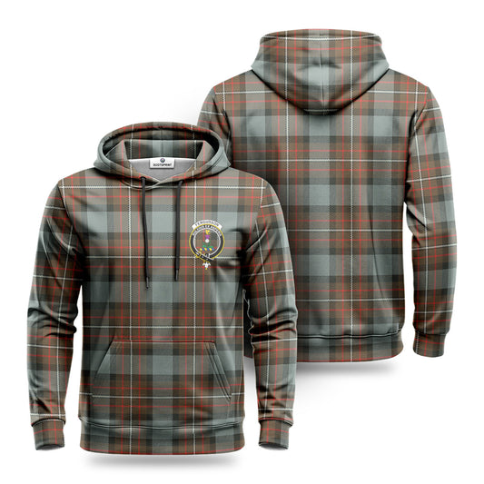 Fergusson Weathered Tartan Crest Hoodie 1500