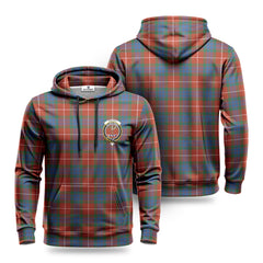 Fraser (of Lovat) Ancient Tartan Crest Hoodie