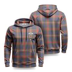 Fraser (of Lovat) Hunting Modern Tartan Crest Hoodie