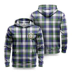 Gordon Dress Modern Tartan Crest Hoodie