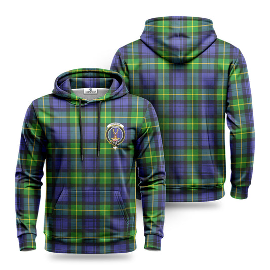 Gordon Modern Tartan Crest Hoodie 1500