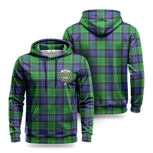 Graham of Menteith Modern Tartan Crest Hoodie 1500