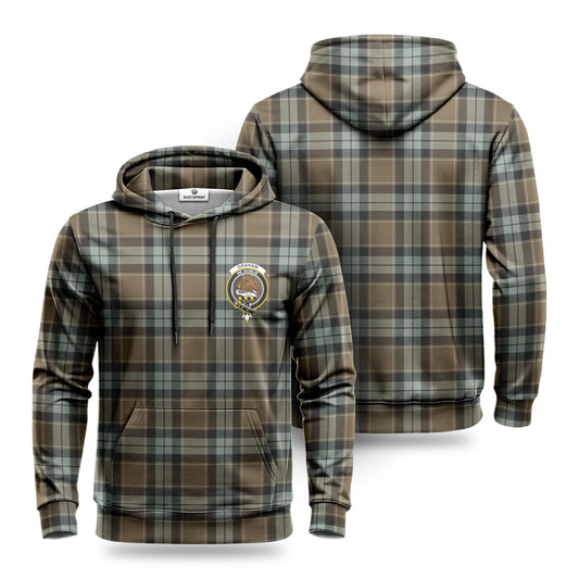 Graham of Menteith Weathered Tartan Crest Hoodie 1500