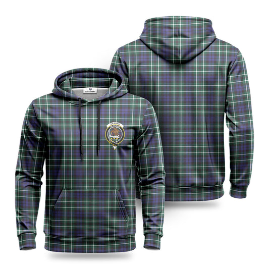 Graham of Montrose Modern Tartan Crest Hoodie 1500