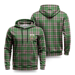 Gray Hunting Tartan Crest Hoodie