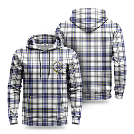 Hannay Modern Tartan Crest Hoodie 1500