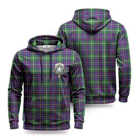 Inglis Modern Tartan Crest Hoodie 1500