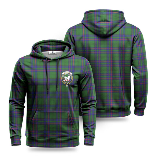 Lockhart Modern Tartan Crest Hoodie 1500