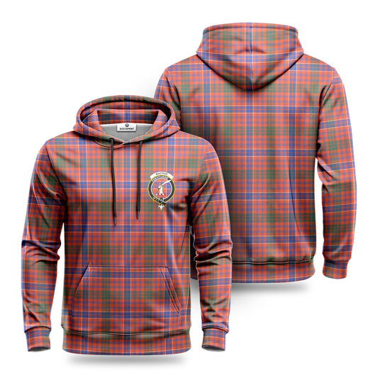 MacRae Ancient Tartan Crest Hoodie 1500