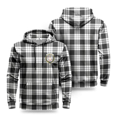 McFarlane Black _ White Tartan Crest Hoodie