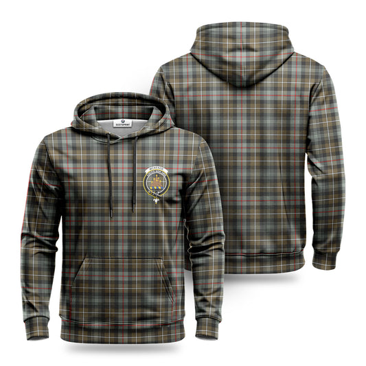 McKenzie Weathered Tartan Crest Hoodie 1500