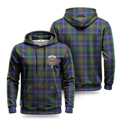 McLeod of Harris Modern Tartan Crest Hoodie