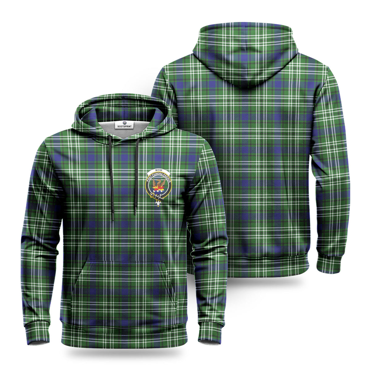 Mow Tartan Crest Hoodie