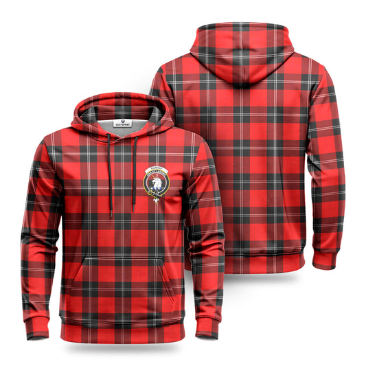 Ramsay Modern Tartan Crest Hoodie 1500