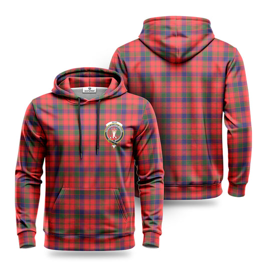 Reid Modern Tartan Crest Hoodie 1500