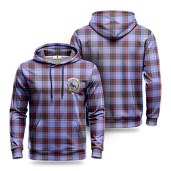 Rutherford Tartan Crest Hoodie