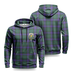 Sinclair Hunting Modern Tartan Crest Hoodie