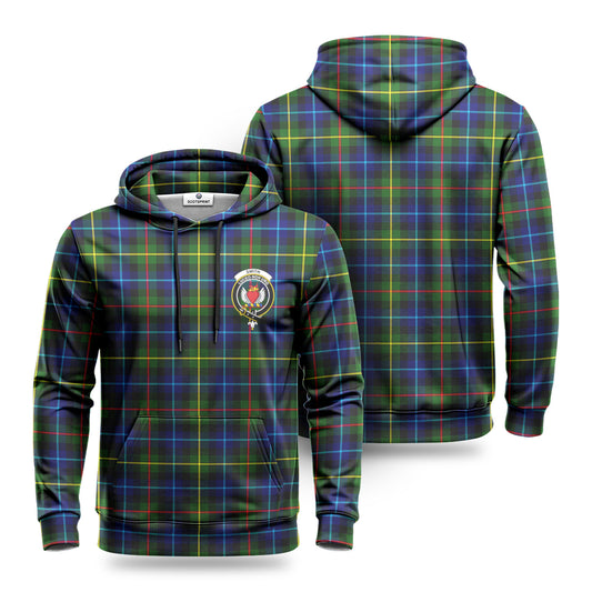 Smith Modern Tartan Crest Hoodie 1500